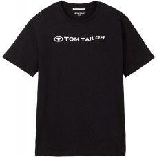 TOM TAILOR  1041902-29999  ΜΠΛΟΥΖΑ T-Shirt ΚΟΝΤΟΜΑΝΙΚΟ  ΜΑΥΡΟ